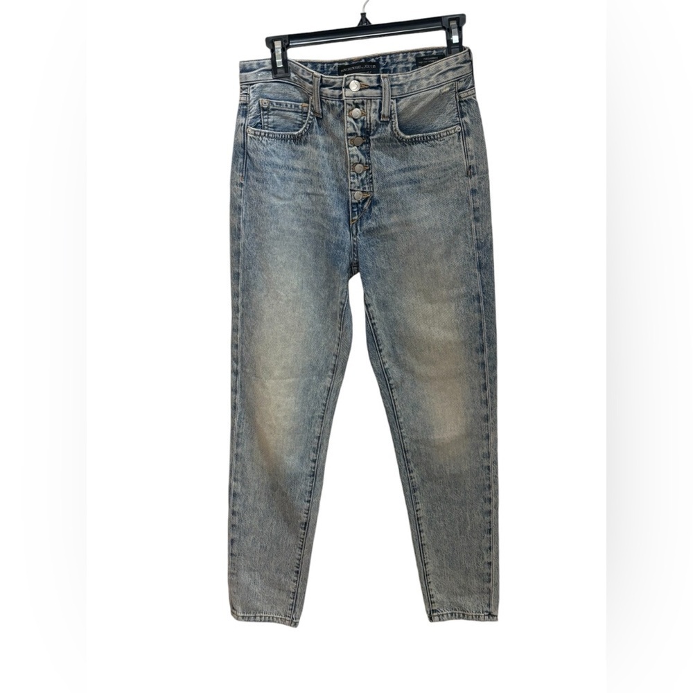 WeWoreWhat The Danielle High Rise Vintage Straight Jeans in Blue in Size 26